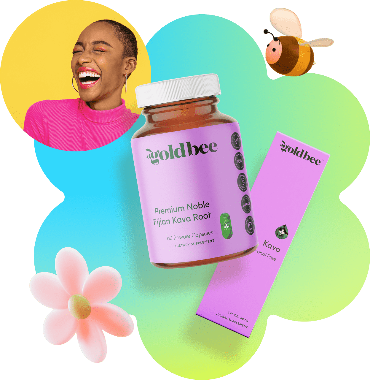 Kava Root Liquid Extract Tincture Gold Bee